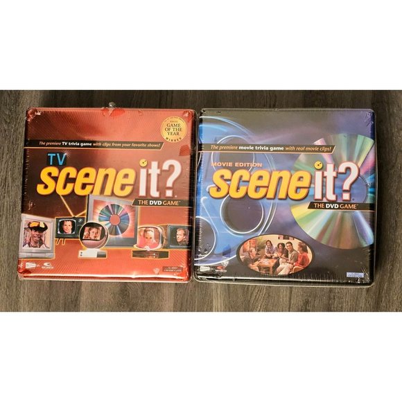 2 Scene it‎ Games - TV and Movie Editions DVD Games in Collectible Tins - Picture 1 of 2
